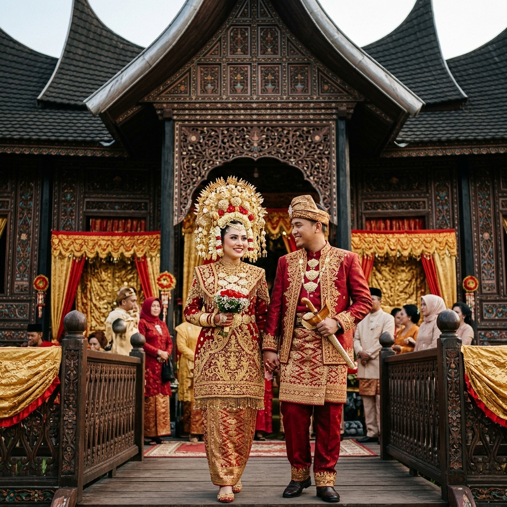 Fira & Reza — Pernikahan Adat Minang, 2023